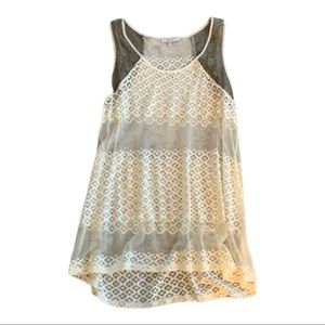 💕x2HP💕Mystree crochet tank dress